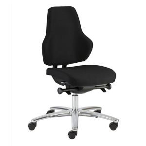 Otočná židle LEAN SX-150 44:57 cm černá SS kolečka