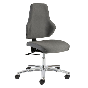 Otočná židle LEAN SX-150 44:57 cm šedá kolečka SS