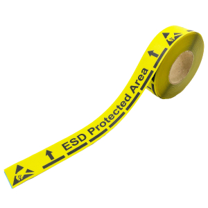 DSIL515 PVC podlahová označovací páska "ESD Protected Area"  900µm 50 mm x 15 m