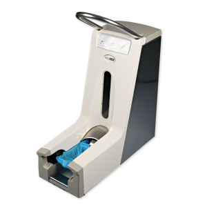Stainless steel Hygomat Cleanroom shoe cover dispenser for ISO 5 environments