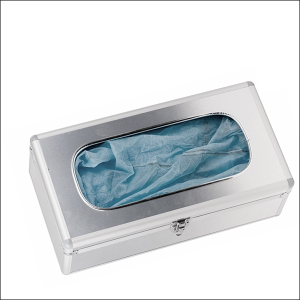 S10C-Box Aluminum dispenser box 455 x 235 x 165 mm incl. 50 pairs of shoe covers