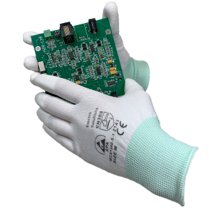 GL61 Knitted glove white without carbon fiber