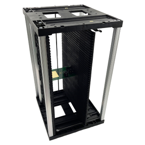 Zásobník na DPS SMT355-120, stříbrný/černý, automatické nakládání, nastavitelné šířky