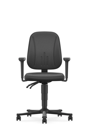 Unitec 2 ESD Arbeitsstuhl mit Rollen und höhenverstellbarer Rückenlehne