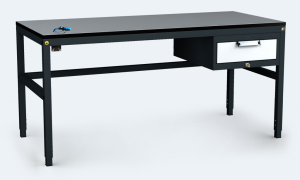 ESD Pracovní stůl ALGERS - 745 – 985 x 1600 x 800 - 1 zásuvka