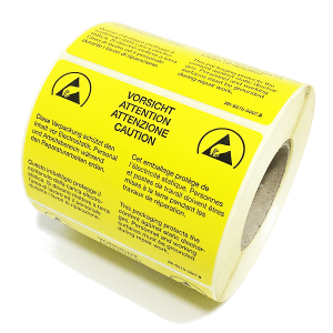 ET68 ESD warning sign 80x60 mm