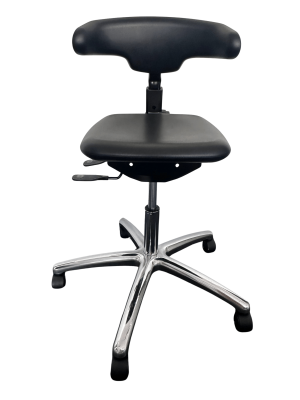 ESD pracovní židle Throna Wing Cleanroom PU-Soft, černá