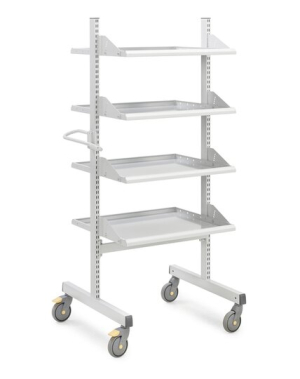 Industrial Multi trolley high M500, 4 shelves ESD, 540x760x1790