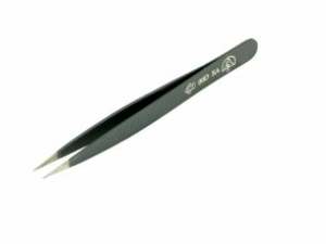 ESD Tweezers with thick strong internally serrated tips