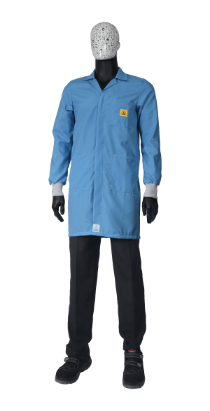 ESD-Jacke mit Strickbündchen, 1/2 Länge, Stoff CR10HI