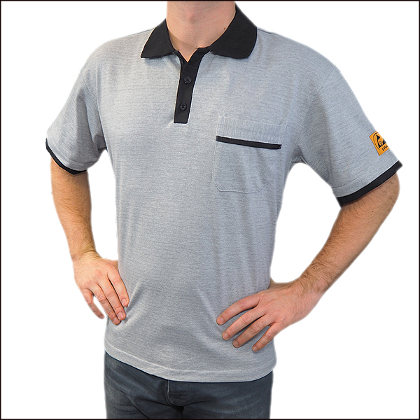 PSH100 Polo shirt short-sleeved grey