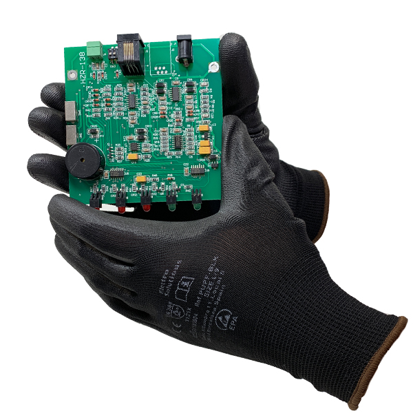 GL72 Pletená rukavice černá dlaně