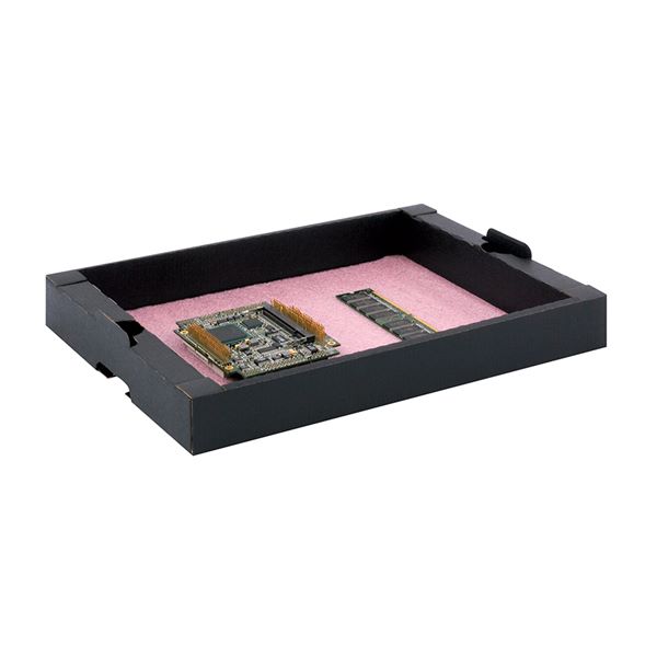 05-CTR box nízký 297 x 230 x 28 mm s disipativní růžovou pěnou
